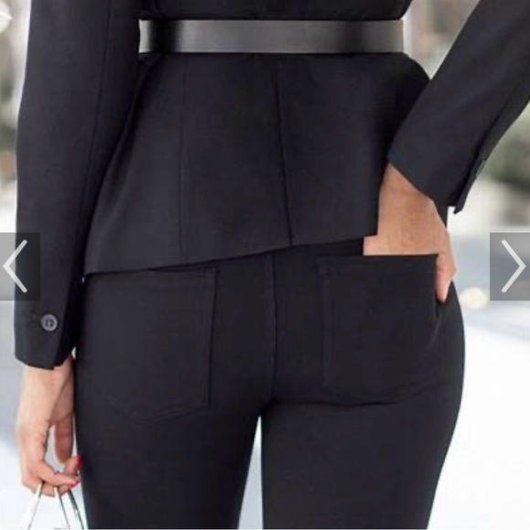 SPANX The Perfect Pant 20202R Black Stretch 4-Pocket Pull-On Pants Size M - Picture 3 of 10